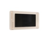 Painel Suspenso MDF C/ Luminária Led Frisos Decorativos Sala Estar TV Até 75 Polegadas Ariana