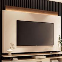Painel Suspenso Nobre Castanho Off White - Hb Móveis Painel Suspenso Nobre Castanho Off White - Hb Móveis