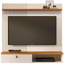 Painel Suspenso para Tv 55 Polegadas 1 Porta Basculante Isis Cinamomo/Off White Painel Suspenso para Tv 55 Polegadas 1 Porta Basculante Isis Cinamomo/Off White