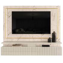 Painel Suspenso Para Tv 75" Hera Calacata Off White