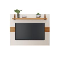 Painel Suspenso para TV até 50 Pol. Cor Off White/Nature MDF