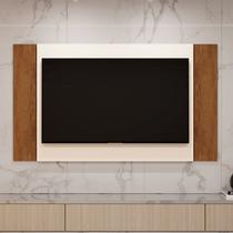 Painel Suspenso para TV até 50 Polegadas 160cmx90cm Fresno Bege Off White/Amendoa Painel Suspenso para TV até 50 Polegadas 160cmx90cm Fresno Bege Off White/Amendoa