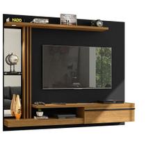 Painel Suspenso Para TV Até 55 Pol. Denver Preto/Cinamomo - Bechara Painel Suspenso Para TV Até 55 Pol. Denver Preto/Cinamomo - Bechara