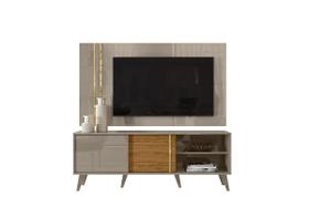 Painel Suspenso Para Tv Até 60'' com Rack 2 Portas Cronos Fendi Naturale - Madetec