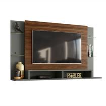 Painel Suspenso para TVs até 55 Polegadas Malbec Palisandro Cinza Régio Domm Store