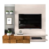 Painel Suspenso para TVs até 55 Polegadas Turim Off White Demolição DJ Móveis Painel Suspenso para TVs até 55 Polegadas Turim Off White Demolição DJ Móveis