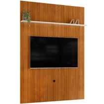 Painel Suspenso Piso-Teto para Tv 65 Polegadas Cassio Cinamomo/Off White Painel Suspenso Piso-Teto para Tv 65 Polegadas Cassio Cinamomo/Off White