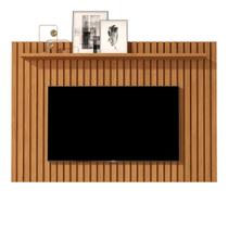 Painel Suspenso Ripado de Madeira Maciça para TV até 58 Polegadas Painel Suspenso Ripado de Madeira Maciça para TV até 58 Polegadas