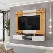 Painel Suspenso Ripado Decorativo Vilgax TV 65" Portas Basculantes Bali/Cedro G18 - Gran Belo Painel Suspenso Ripado Decorativo Vilgax TV 65" Portas Basculantes Bali/Cedro G18 - Gran Belo