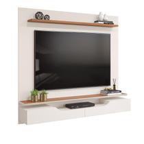 Painel Suspenso Sala Estar TV Até 60 Polegadas 2 Portas Basculantes 1 Prateleira Levi