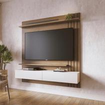 Painel Suspenso sala India 1.5 Amendoa Off White Matte