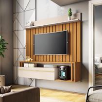 Painel Suspenso Self 160 cm P/ TV até 55" HB Móveis - Cinamono/Off White