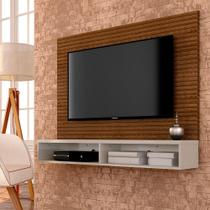 Painel Suspenso Tv 50 à 55" Quebec Freijó Ripado/of - Móveis Arapongas