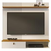 Painel Suspenso Tv 55 Pol 1P 141 cm Iris Cinamomo Off White MADETEC