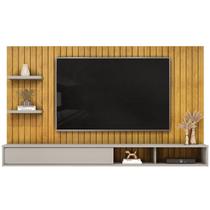 Painel Suspenso Tv 60 Pol 179 cm Friz Cedro Bali Dj Moveis