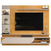 Painel Suspenso Tv 60 Pol 180 cm Ravi Cedro Bali Dj Moveis