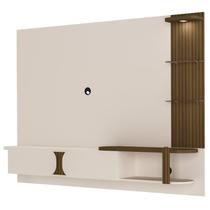 Painel Suspenso Tv 72 Pol 200 cm 4530 Off White Pinho Ripado ARLY Painel Suspenso Tv 72 Pol 200 cm 4530 Off White Pinho Ripado ARLY