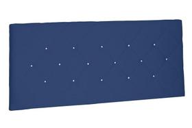 Painel Tania Suede Azul Queen 160cm - Spezzia