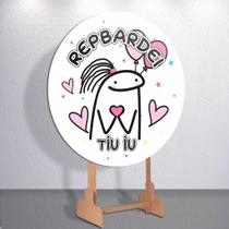 Painel Tema Flork Aniversario Capa Grande e Mini Redondoda Estampa Sublimada Festa Divertida Painel Tema Flork Aniversario Capa Grande e Mini Redondoda Estampa Sublimada Festa Divertida