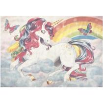 Painel TNT Aniversário Unicórnio Rainbow 1,40x1,03m - 01 un Painel TNT Aniversário Unicórnio Rainbow 1,40x1,03m - 01 un