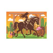 Painel TNT Festa Boiadeira Decoração aniversá 103x69cm Painel TNT Festa Boiadeira Decoração aniversá 103x69cm