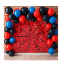Painel TNT Festa Teia Decoração Aranha aniversário 1,40x1m