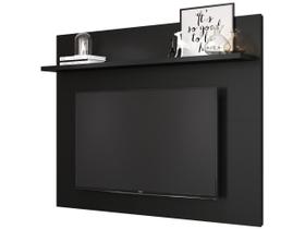 Painel Topázio Preto Acetinado Sala De Estar MoveBrinque