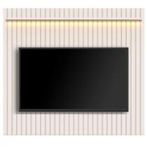Painel Tucuma Ripado 1.8 com Prateleira e Led Jb Bechara Cor Off White Painel Tucuma Ripado 1.8 com Prateleira e Led Jb Bechara Cor Off White