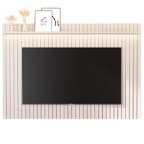 Painel Tucuma Ripado 2.3 com Prateleira e Led Jb Bechara Cor Off White Painel Tucuma Ripado 2.3 com Prateleira e Led Jb Bechara Cor Off White