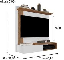 Painel Turin Até 32p cor Branco / Freijó