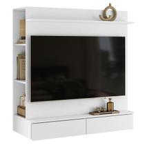 Painel TV 42 Pol Suspenso com Closet 108cm Mimo A02 Branco - Mpozenato Painel TV 42 Pol Suspenso com Closet 108cm Mimo A02 Branco - Mpozenato
