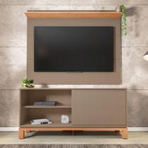 Painel Tv 45 Pol 136cm Com Rack Bancada Para Sala Visari C01 - D'rossi Cor Marrom/freijó Painel Tv 45 Pol 136cm Com Rack Bancada Para Sala Visari C01 - D'rossi Cor Marrom/freijó