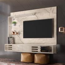 Painel Tv 50 Pol 160cm Bancada Suspensa Sala Ravian Calacata-off White M20 - D'rossi Painel Tv 50 Pol 160cm Bancada Suspensa Sala Ravian Calacata-off White M20 - D'rossi