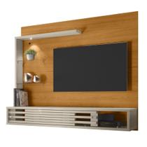 Painel TV 50 Pol e Bancada Suspensa Keren Z10 Off/Cinamomo - Mpozenato