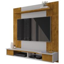 Painel TV 55 Pol e Bancada Suspensa 136cm Foz Naturalle/Off B02 - Mpozenato