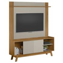 Painel TV 55 Pol Lana e Rack 160cm Arum Nature/Off Flex L06 - Mpozenato