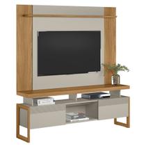 Painel TV 55 Pol Lana e Rack 180cm Agata Nature/Off Flex L06 - Mpozenato