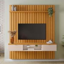 Painel Tv 55 You 1.8 Com Bancada Illusion Cinamomo-off - Hb Móveis