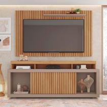 Painel Tv 60 Pol 180cm E Bancada Com Rodízio Sala Navel Buriti-fendi C01 - D'rossi