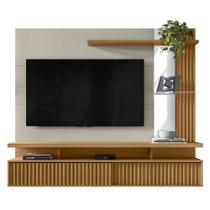 Painel TV 60 Pol e Bancada Suspensa Cherry Nature/Off L06 - Mpozenato