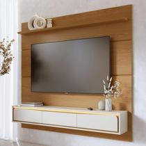 Painel Tv 65 Pol Bancada Suspensa 180cm com Led Tath Freijó/Off C05 - Mpozenato Painel Tv 65 Pol Bancada Suspensa 180cm com Led Tath Freijó/Off C05 - Mpozenato