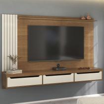 Painel Tv 75 Pol e Bancada Suspensa Vale Cinamomo/Off A09 - Mpozenato