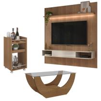 Painel TV 75 Pol Mesa De Centro E Aparador Bar BBO3 Cinamomo ARLY