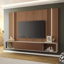 Painel TV 85 Pol 219cm Bancada Suspensa Emily H01 - D'Rossi Painel TV 85 Pol 219cm Bancada Suspensa Emily H01 - D'Rossi