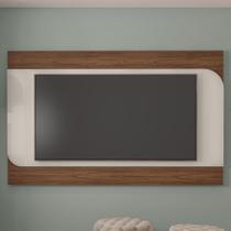 Painel Tv 86 Pol 220cm Suspenso Reno Cedro/Off White A09 - Mpozenato Painel Tv 86 Pol 220cm Suspenso Reno Cedro/Off White A09 - Mpozenato