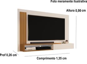 Painel TV até 50 Polegadas Math Off / Nature - MJM Casa dos móveis