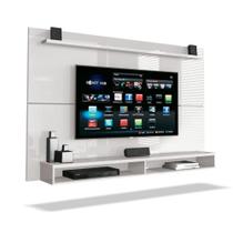 Painel TV Até 65" Com Prateleira 1,80m Branco