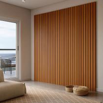 Painel Tv Santorini Flutuante Grande Luxo MDF Moderno Apto