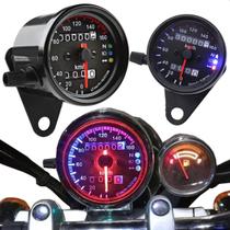 Painel Universal Velocímetro Moto Custom Café Racer Harley