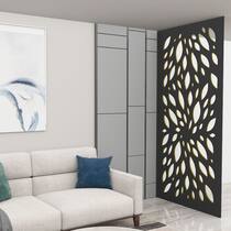 Painel Vazado Divisória MDF Barcelona Preto Painel Vazado Divisória MDF Barcelona Preto